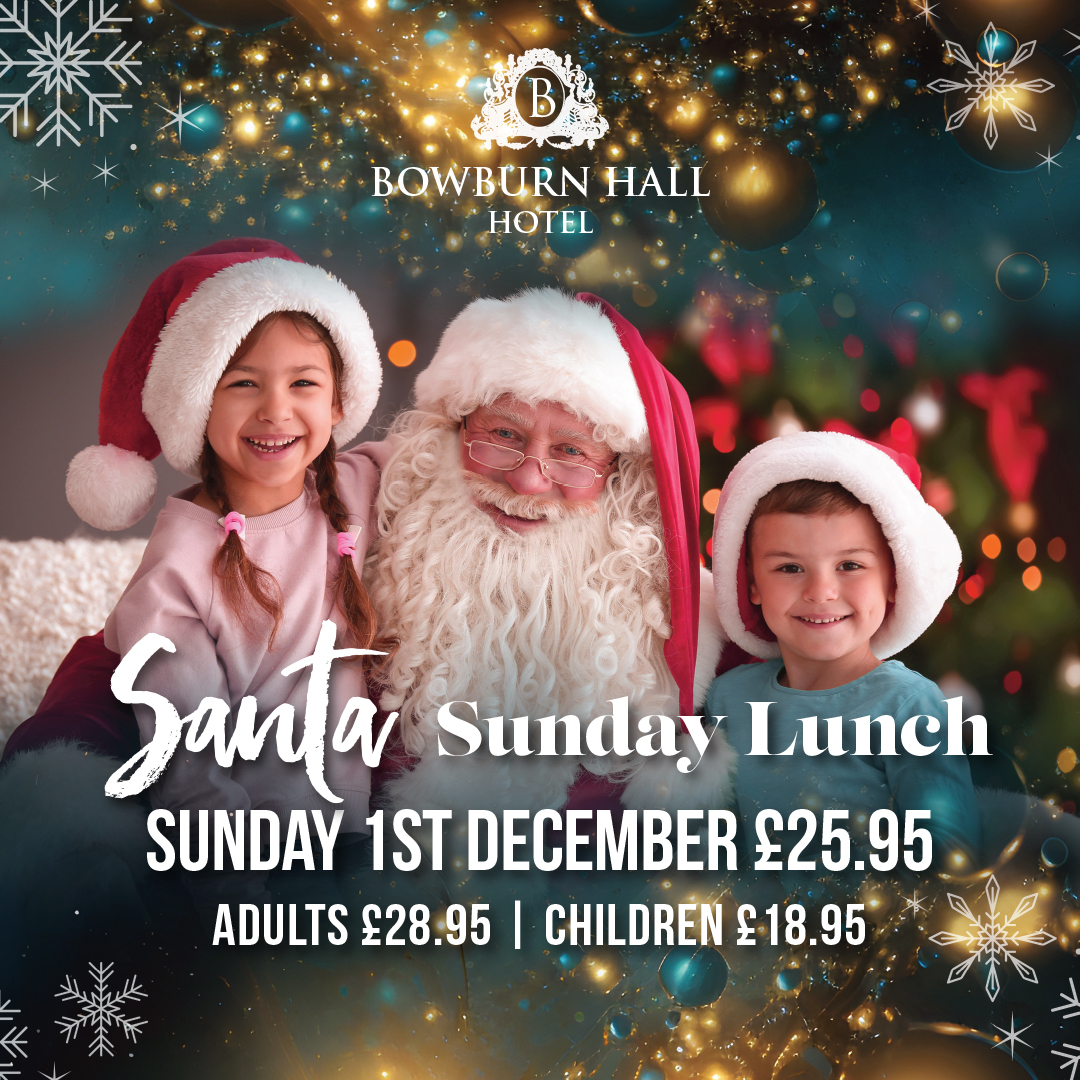 Santa Sunday Lunch 1st December - Bowburn Hall Hotel